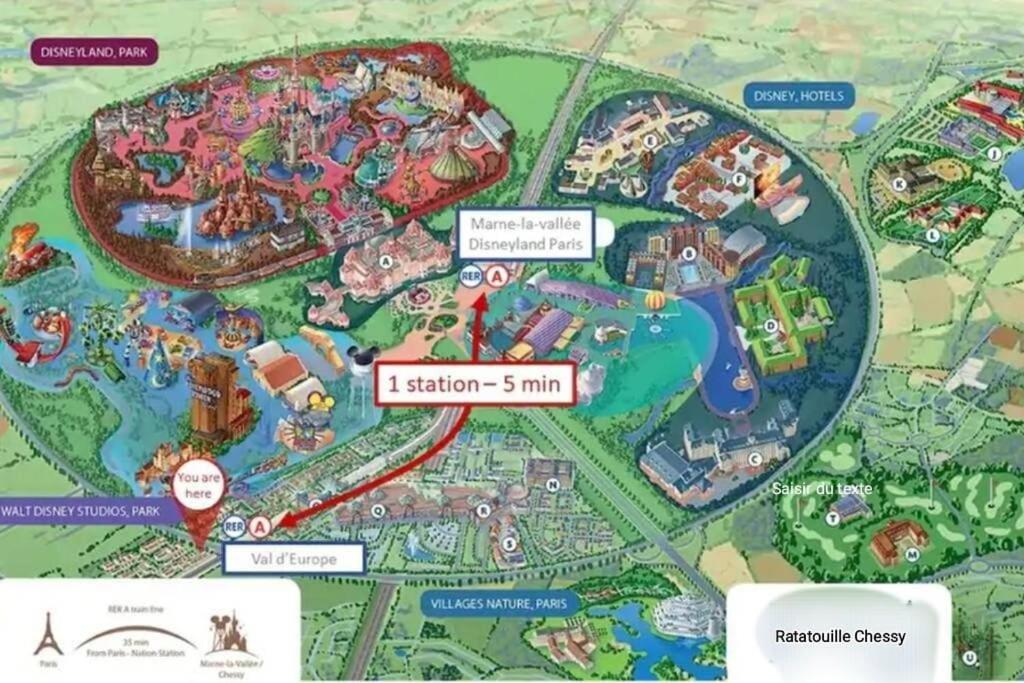 Disney Ratatouille Paris 5Mn Park & Val D'Europe Chessy  Ngoại thất bức ảnh